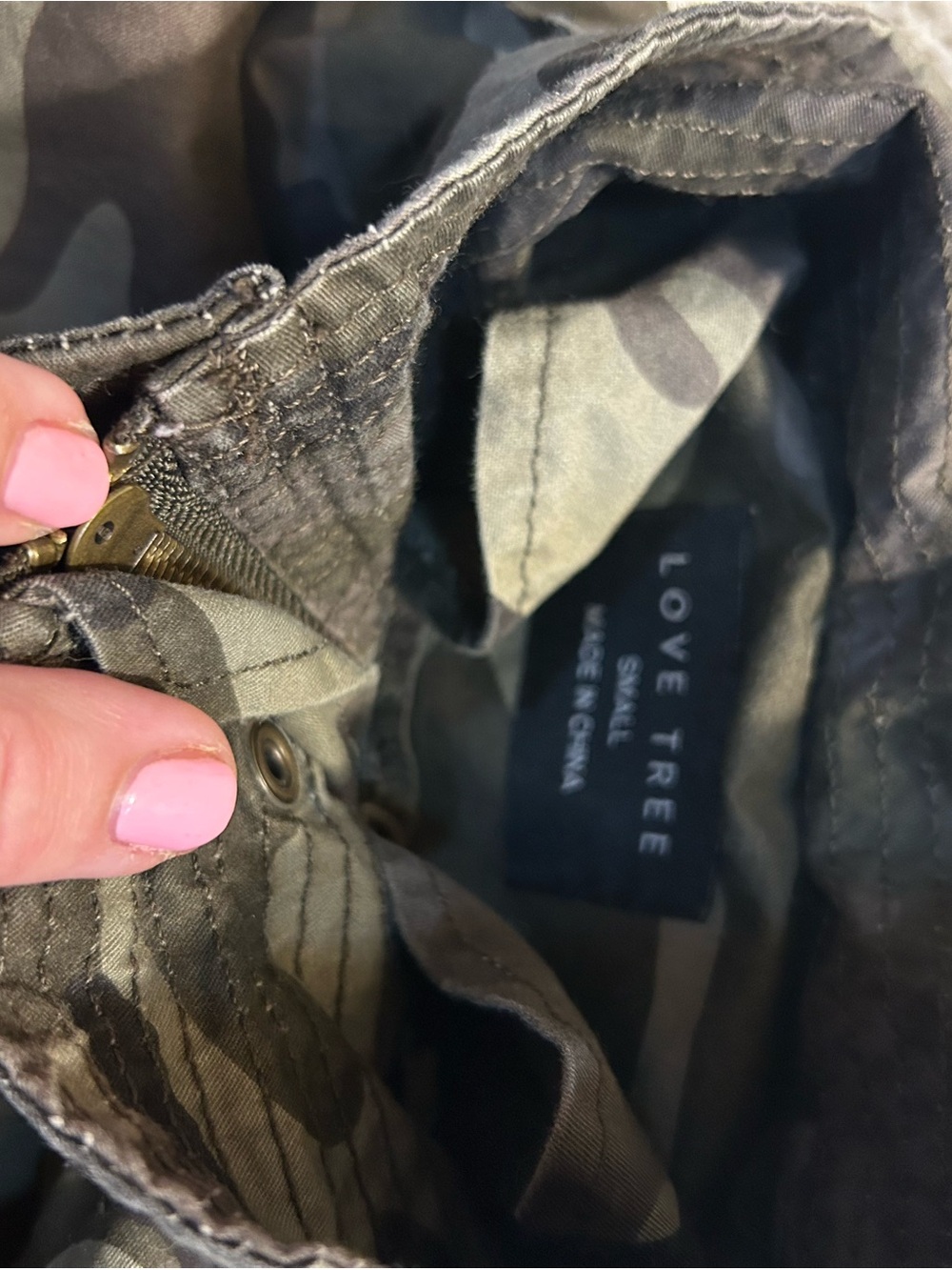 Love Tree Women's Camo Cargo Shacket - Picture 3 of 4